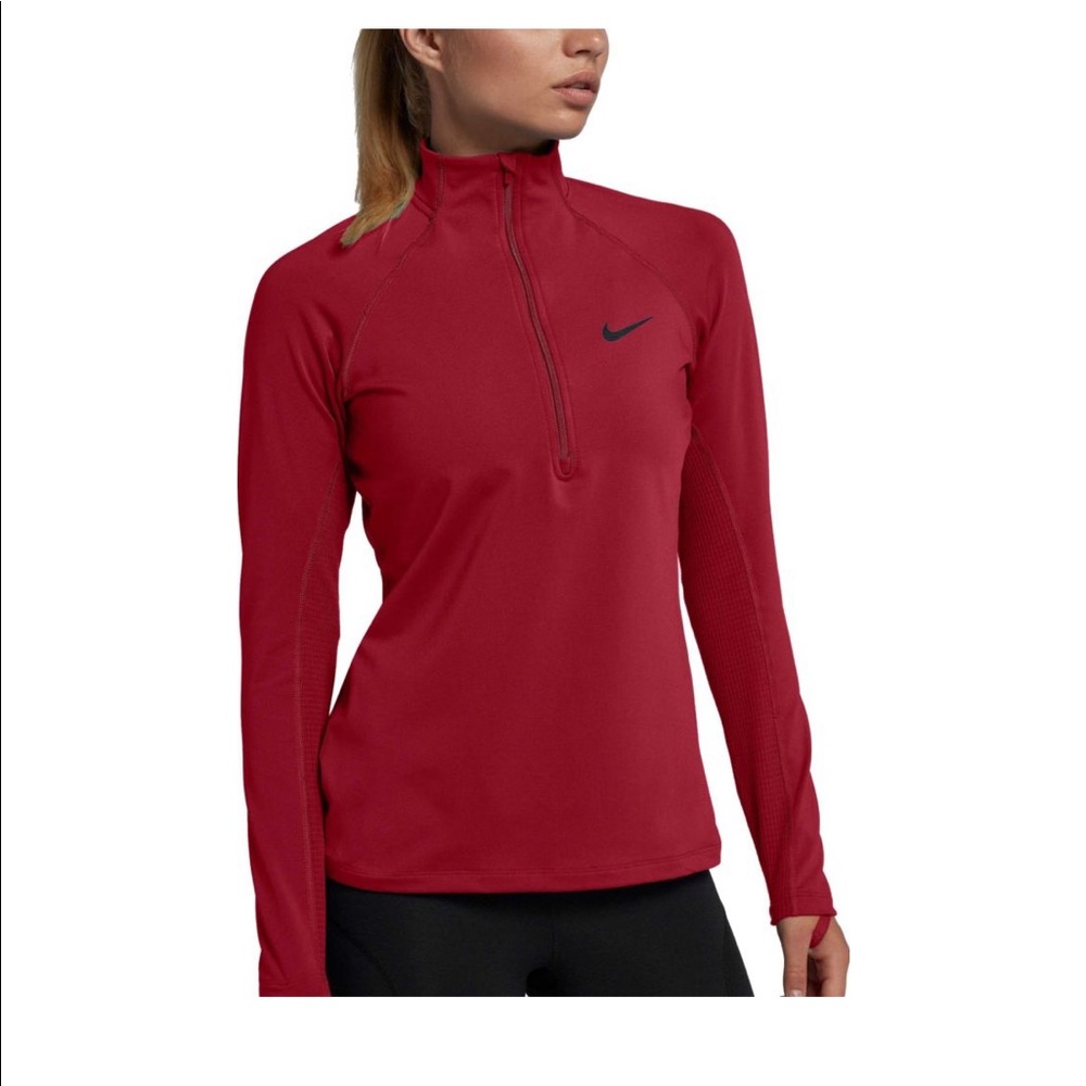 nike women's dri-fit half-zip running top